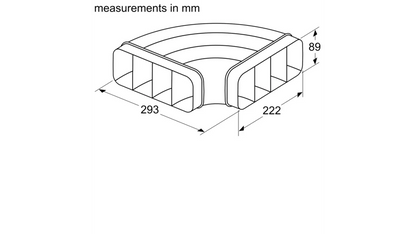 Flat duct 90 ° Horizontal - Morgans Kitchens & Bedrooms