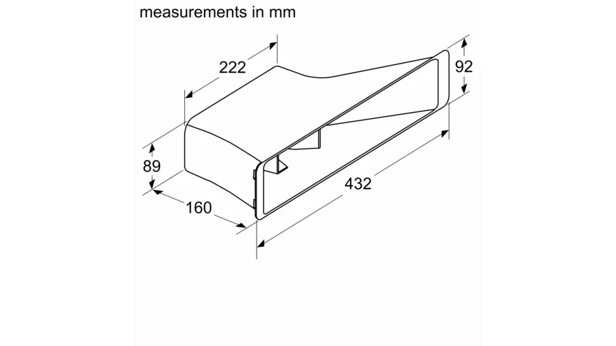 Air duct part - Morgans Kitchens & Bedrooms