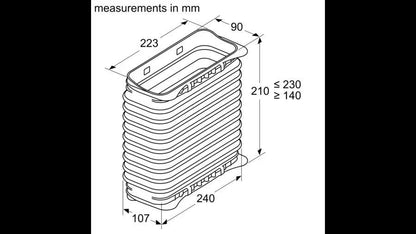 Flat duct - connector sleeve female - Morgans Kitchens & Bedrooms