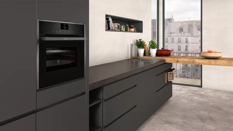 N 90 Built-in compact oven with steam function - Morgans Kitchens & Bedrooms