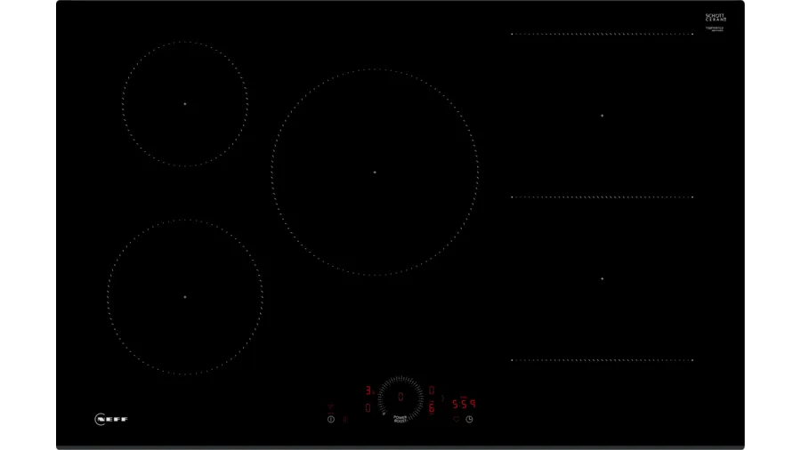 N 70 Induction hob - 80 cm, Black - Morgans Kitchens & Bedrooms