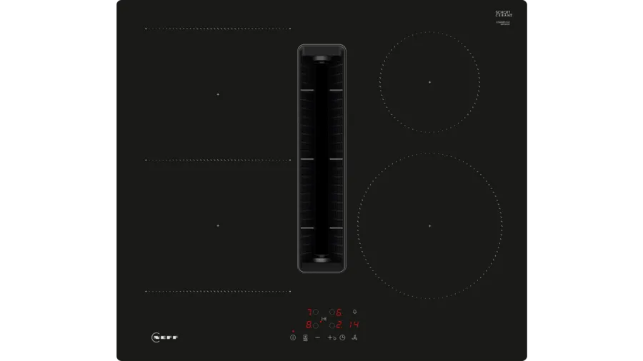 N 50 Induction hob with integrated ventilation system - 60 cm surface mount without frame - Morgans Kitchens & Bedrooms