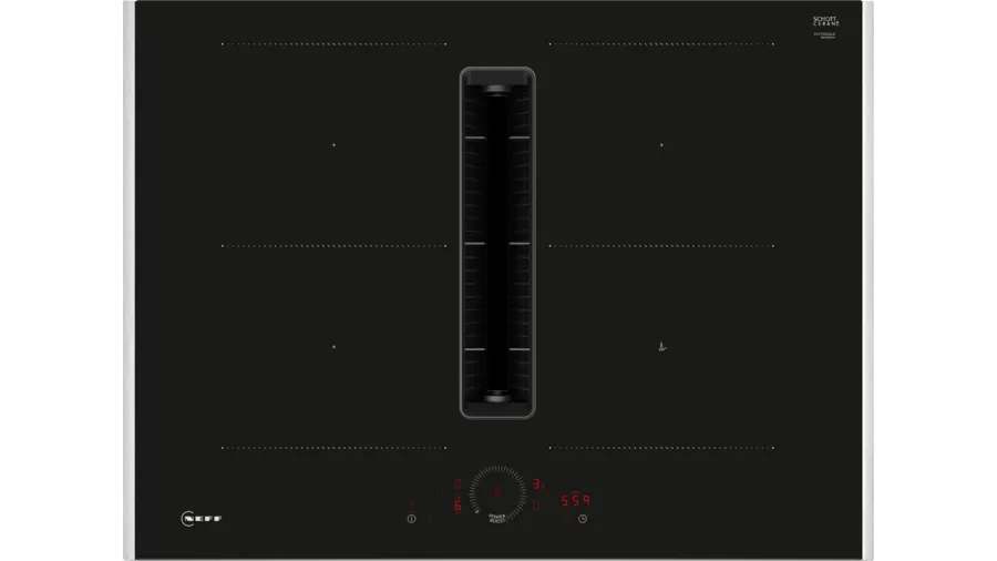 N 70 Induction hob with integrated ventilation system - 70 cm surface mount with frame - Morgans Kitchens & Bedrooms