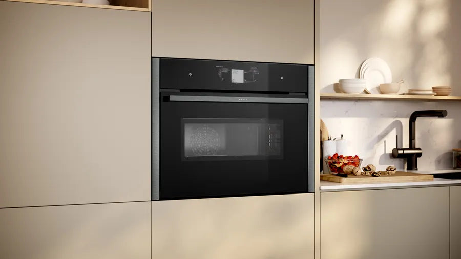 N 90 Built-in compact oven with microwave function - Morgans Kitchens & Bedrooms