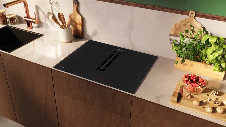 N 70 Induction hob with integrated ventilation system - 70 cm Flex Design - Morgans Kitchens & Bedrooms