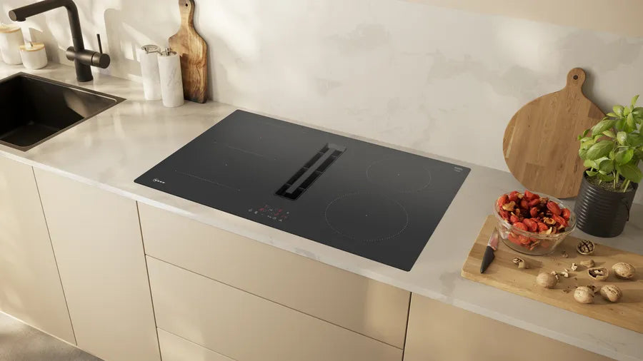 N 50 Induction hob with integrated ventilation system - 80 cm surface mount without frame - Morgans Kitchens & Bedrooms