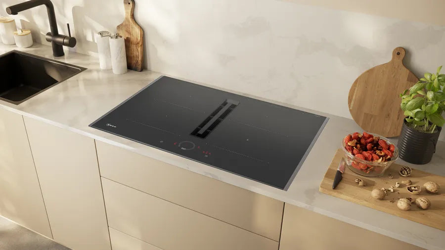 N 70 Induction hob with integrated ventilation system - 70 cm surface mount with frame - Morgans Kitchens & Bedrooms