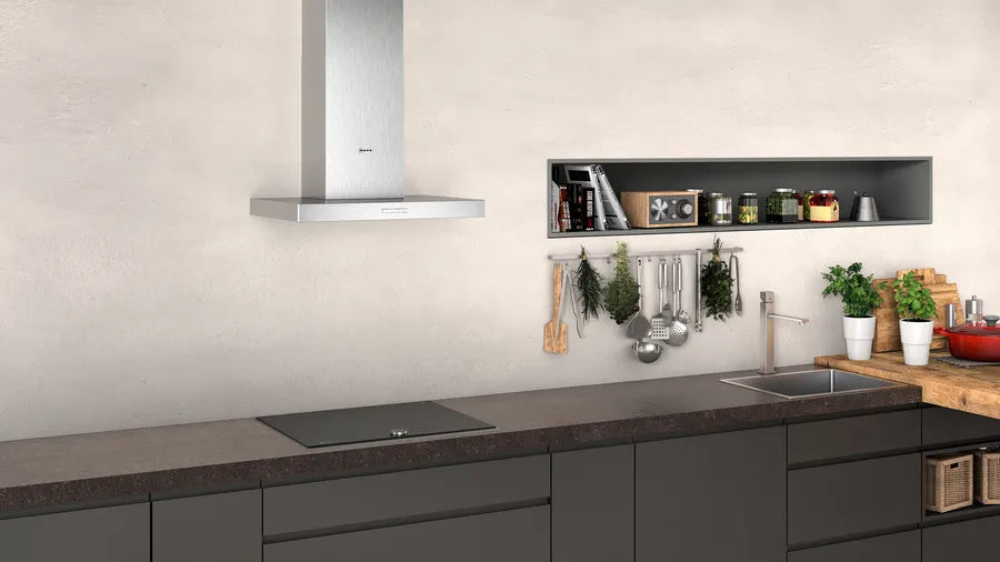 N 30 Wall-mounted cooker hood - 60cm - Stainless steel - Morgans Kitchens & Bedrooms