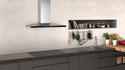 N 50 Wall-mounted cooker hood - 90cm - Stainless Steel - Morgans Kitchens & Bedrooms